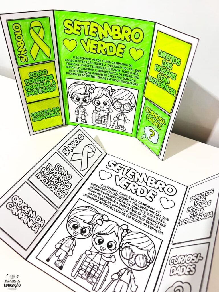 Lapbook Setembro Verde: Conscientização e Inclusão Escolar